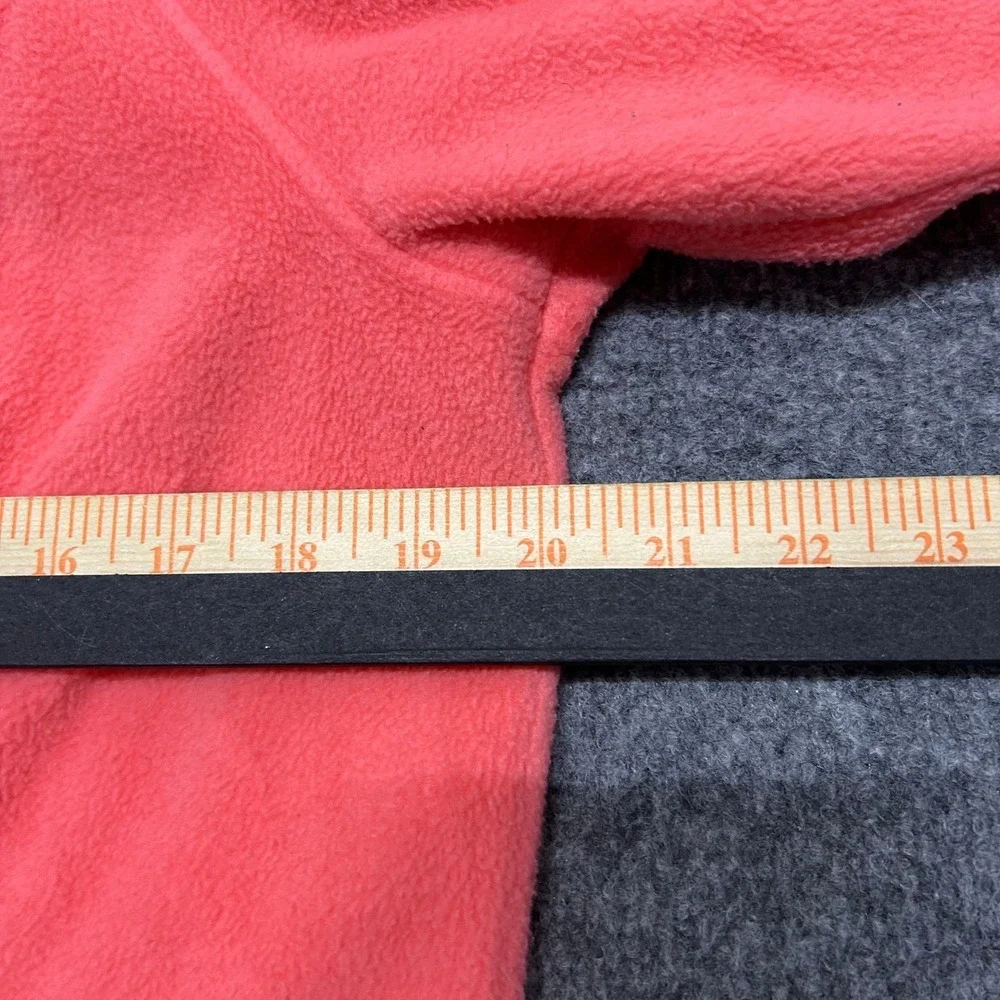 Columbia Fleece Jacket Womens XL Coral Pink Full Zip Mock Neck Outdoor 80033